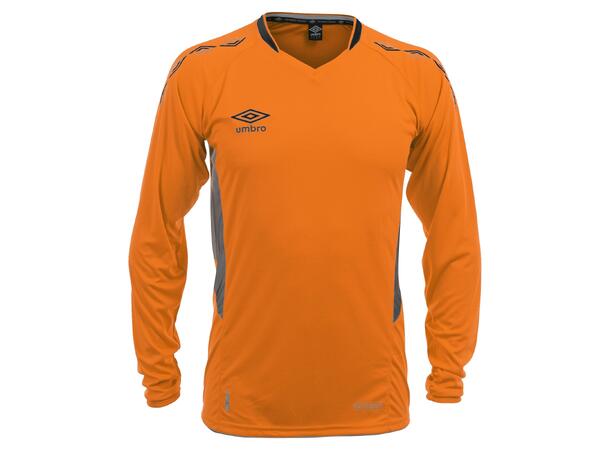 UMBRO UX-1 Jersey LS Oransje/Sort XXL Flott langermet spillertrøye 